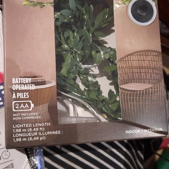 NIB DANSON DECORE STRING LIGHTS Mini leaf LED garland lights - Picture 3 of 5